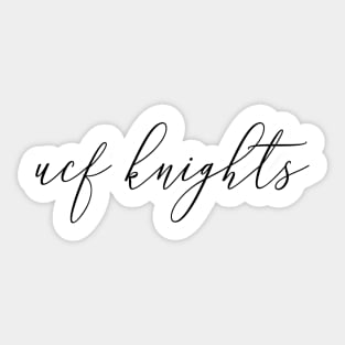 ucflorida knights cursive Sticker